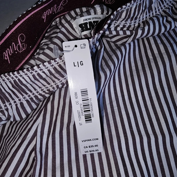 VS PINK COTTON POPLIN BOXER SHORTS - Picture 3 of 5